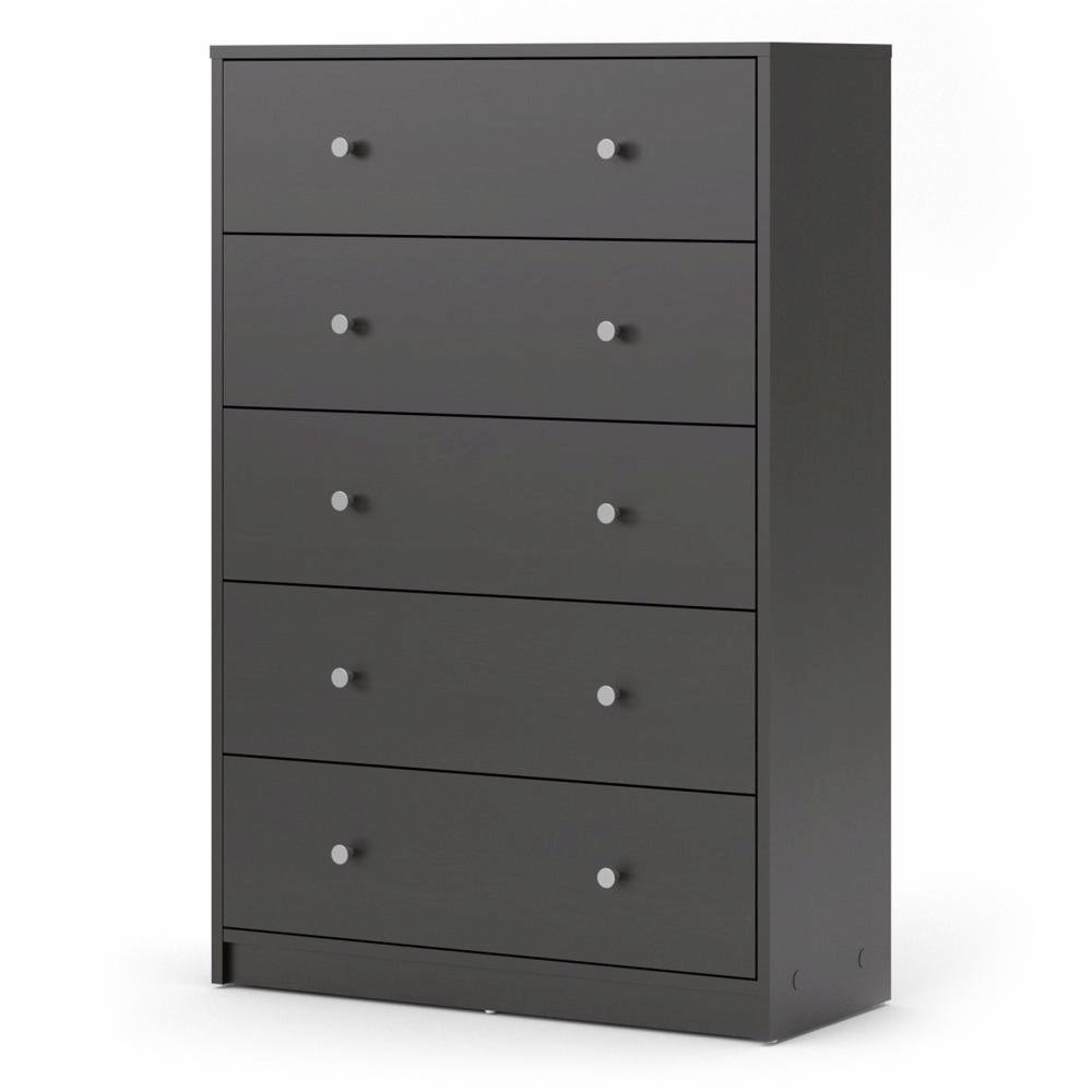 Portland 5 Drawer Chest, Grey