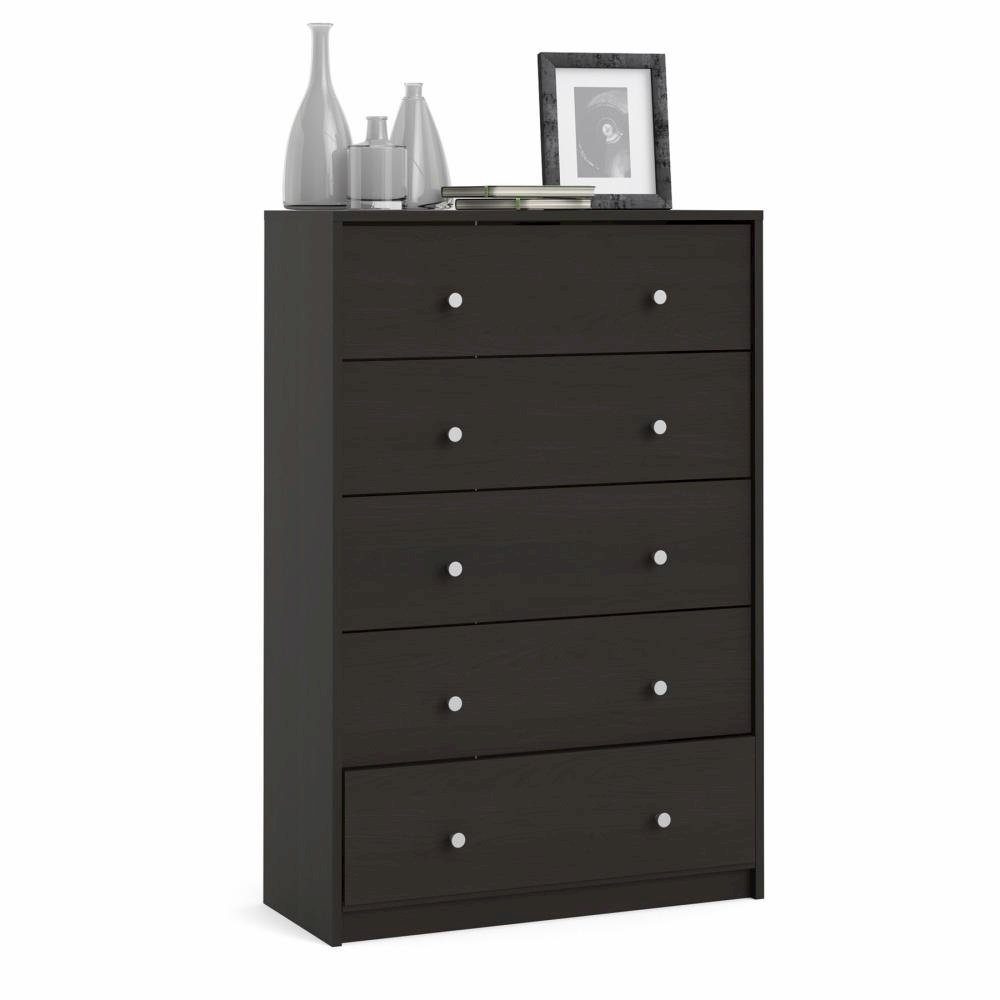 Portland 5 Drawer Chest, Grey