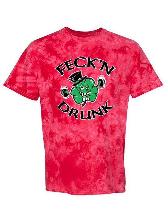 Shamrock With Beers Tie-Dye Crystal -