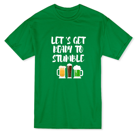 St Patrick's Day Let's Get Ready To Stumble Party Graphic Men's T-shirt