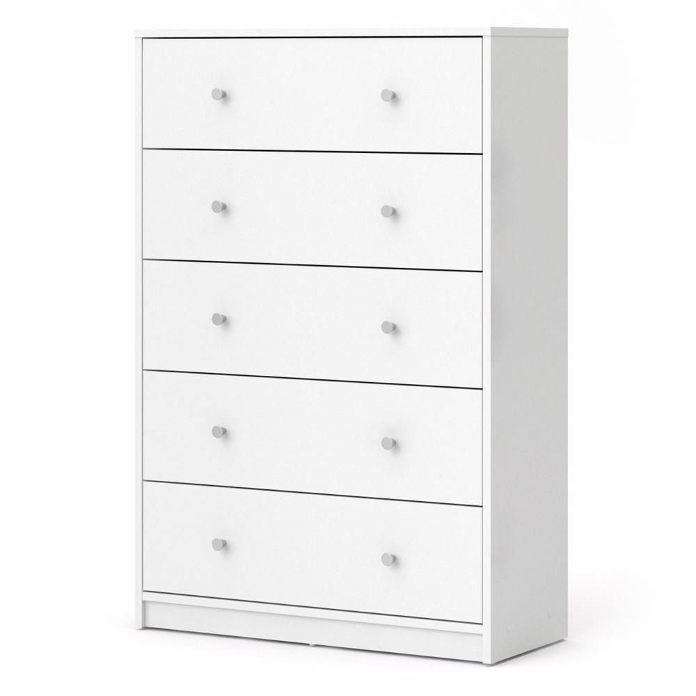 Portland 5 Drawer Chest, Grey