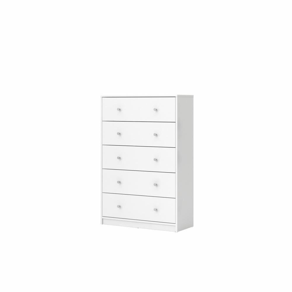 Portland 5 Drawer Chest, Grey