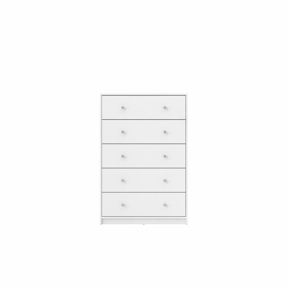 Portland 5 Drawer Chest, Grey