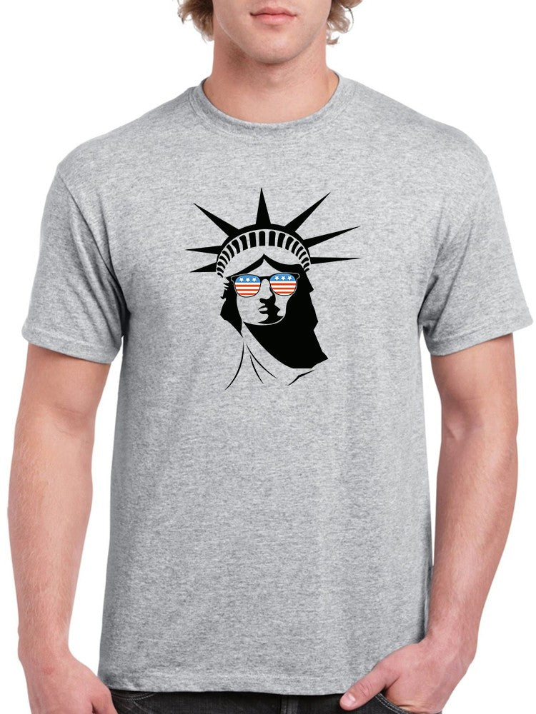 Liberty Statue American Glasses T-shirt