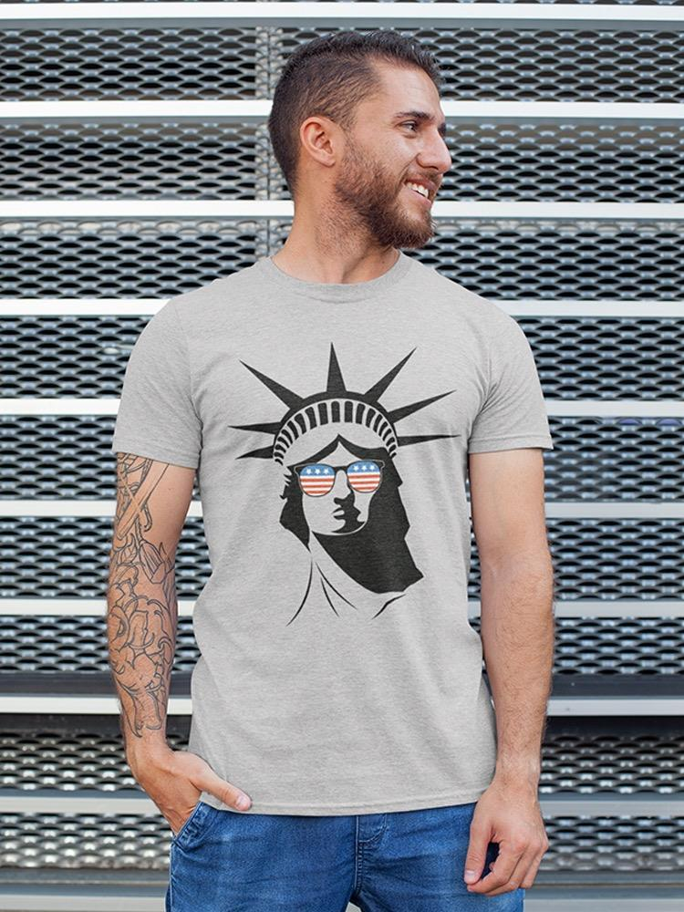 Liberty Statue American Glasses T-shirt