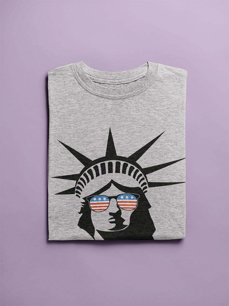 Liberty Statue American Glasses T-shirt