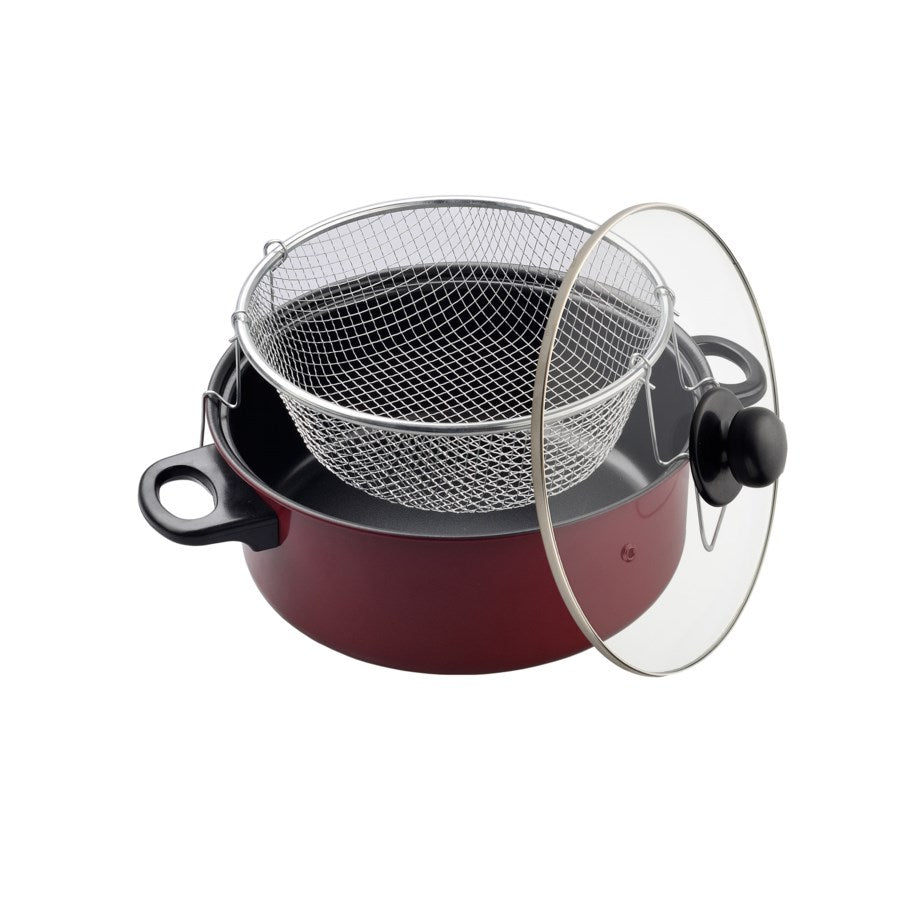 J&V TEXTILES 3-Piece Deep Fryer Set