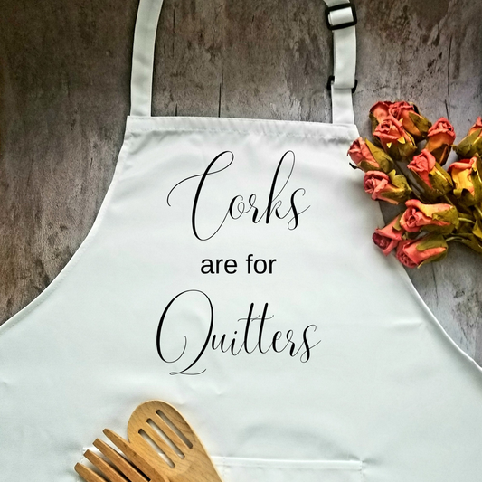 Funny Adjustable Kitchen or BBQ Apron, Wine Lover Gift for the Cook or Griller, Kitchen Gifts, Sarcastic Apron with Pockets, Craft Apron