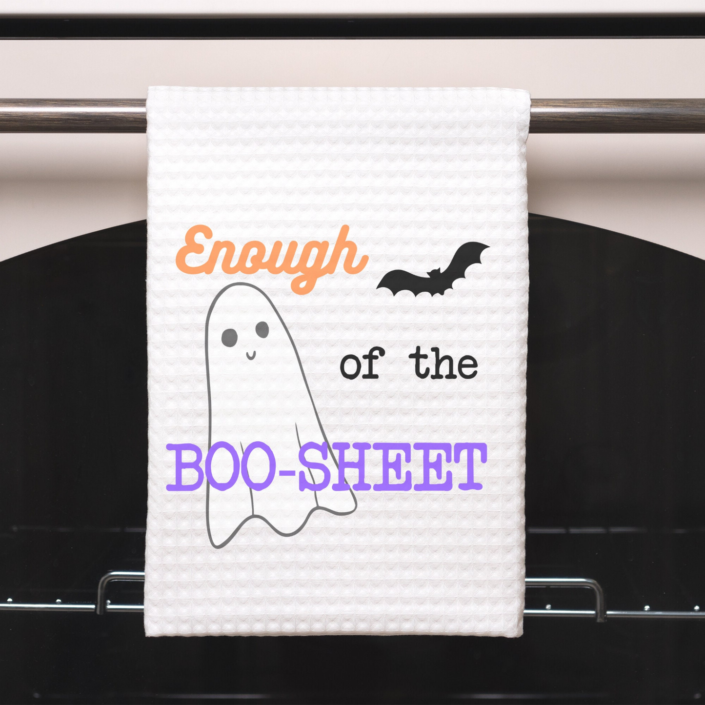 Halloween Sarcastic  Quote Dish Towel | Halloween Funny Kitchen Towel Sayings | Gift for Halloween Lover or Cook | Funny Bathroom Hand Towel