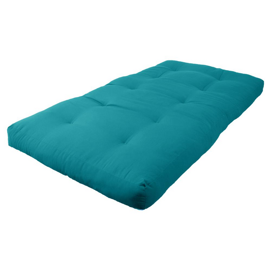 Blazing Needles Renewal 6-inch Twill Twin-size Futon Mattress - Aqua Blue