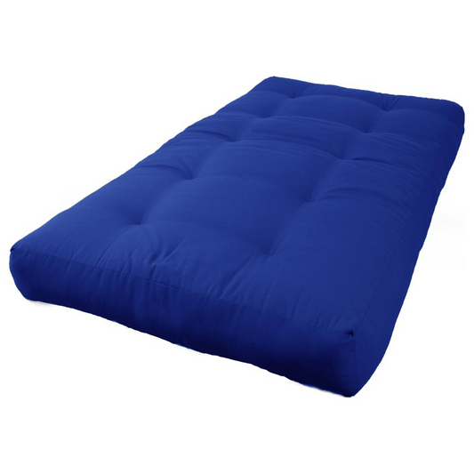 Blazing Needles Renewal 7-inch Twill Twin-size Futon Mattress - Royal Blue