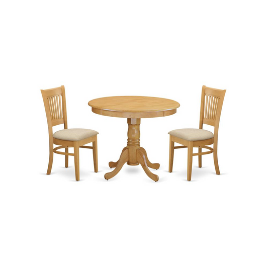 3 PC Dinette set - Kitchen Table and 2 Dining Chairs