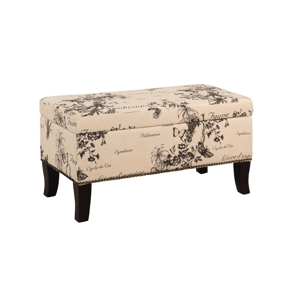 Stephanie Ottoman Botanical Linen