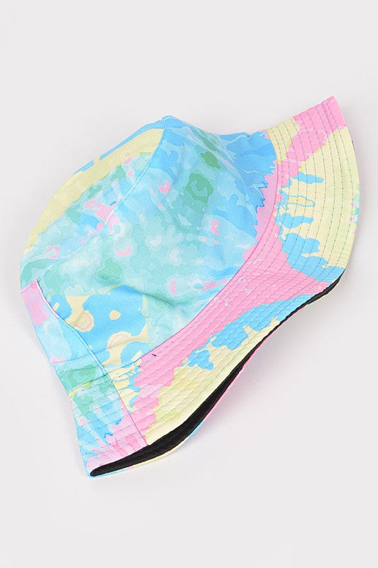 Light Multi Paint Splatter Bucket Hat