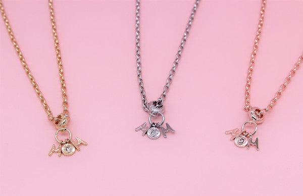 MOM CHARM NECKLACE SET