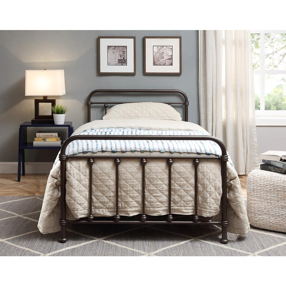 Amelia Twin Bed/Bronze