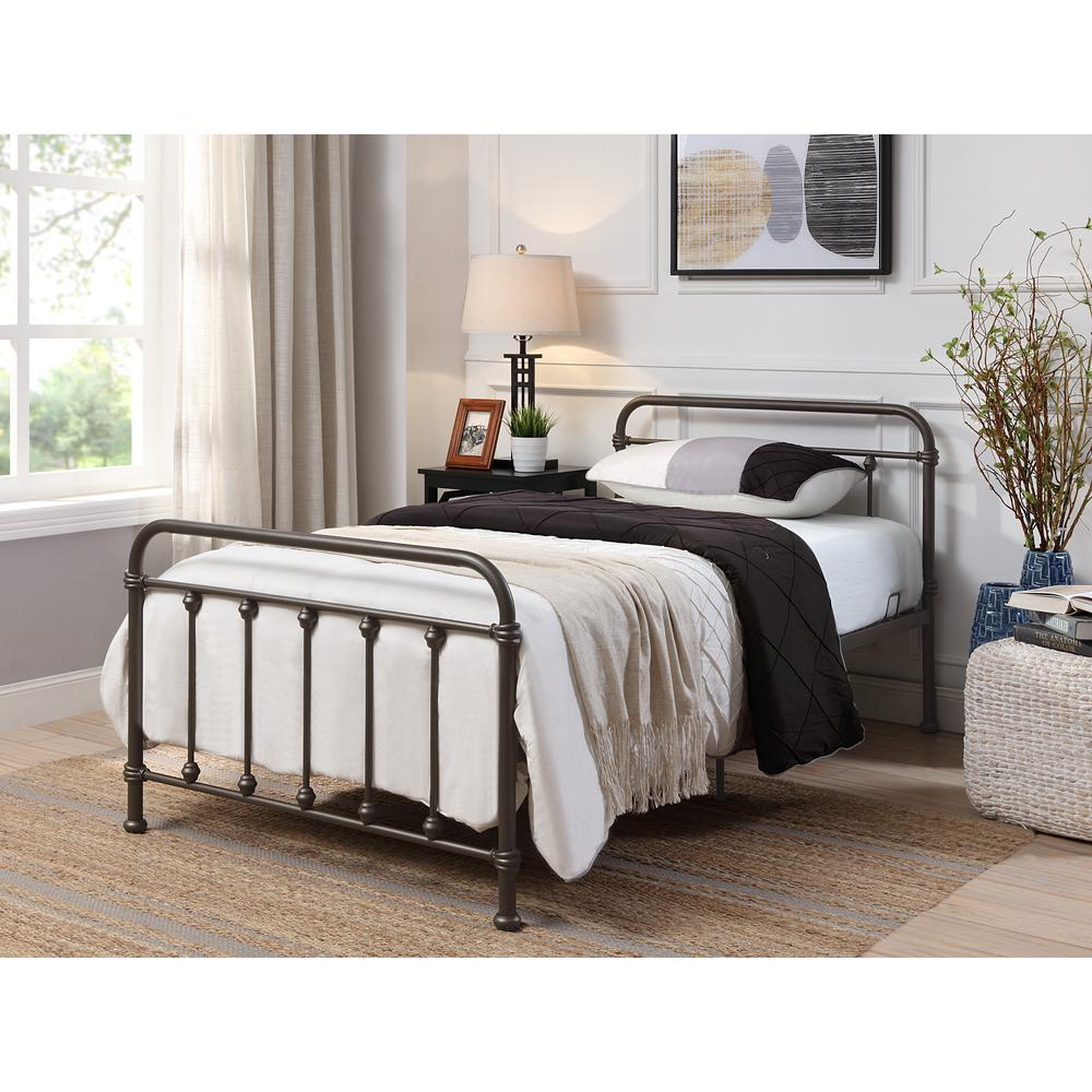 Amelia Twin Bed/Bronze