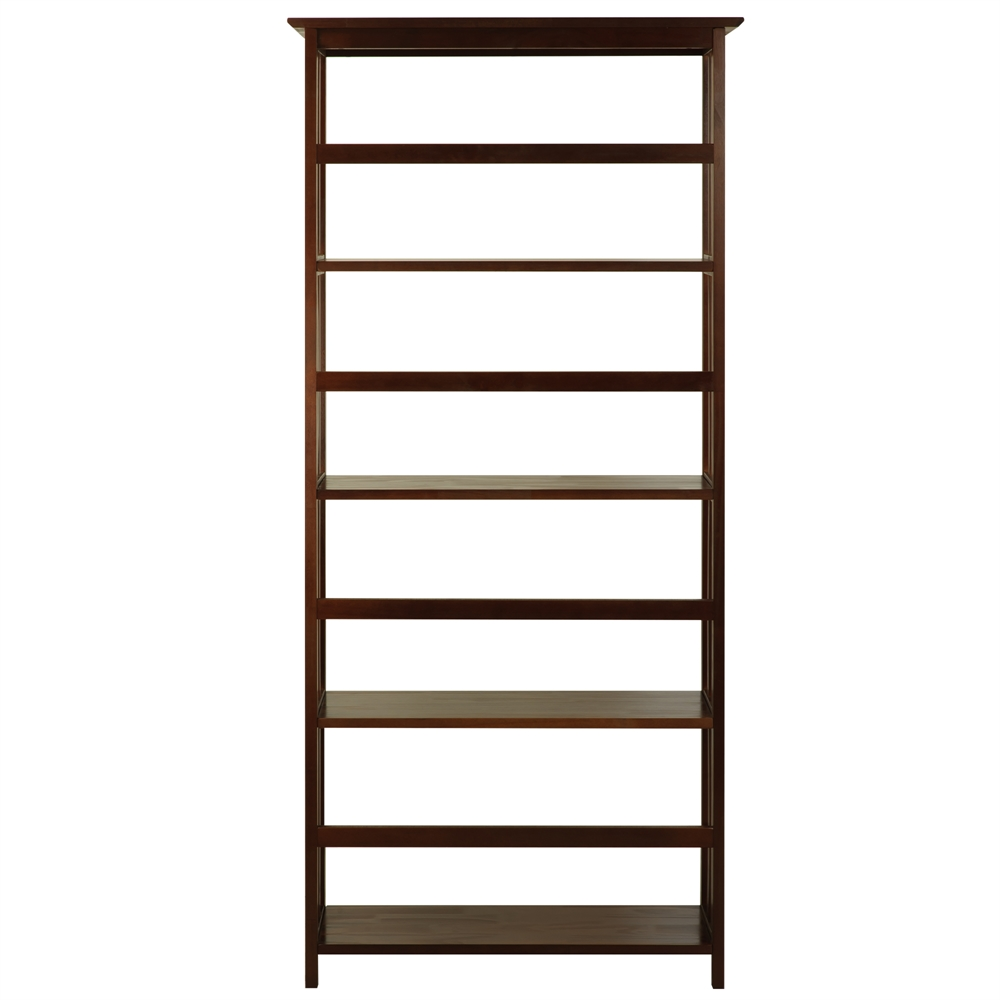 Mission Style 5-Shelf  Bookcase-Walnut