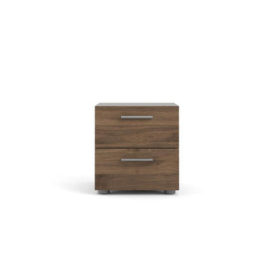 Austin 2 Drawer Nightstand, Walnut