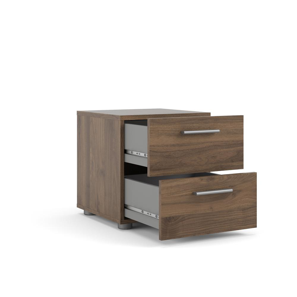 Austin 2 Drawer Nightstand, Walnut