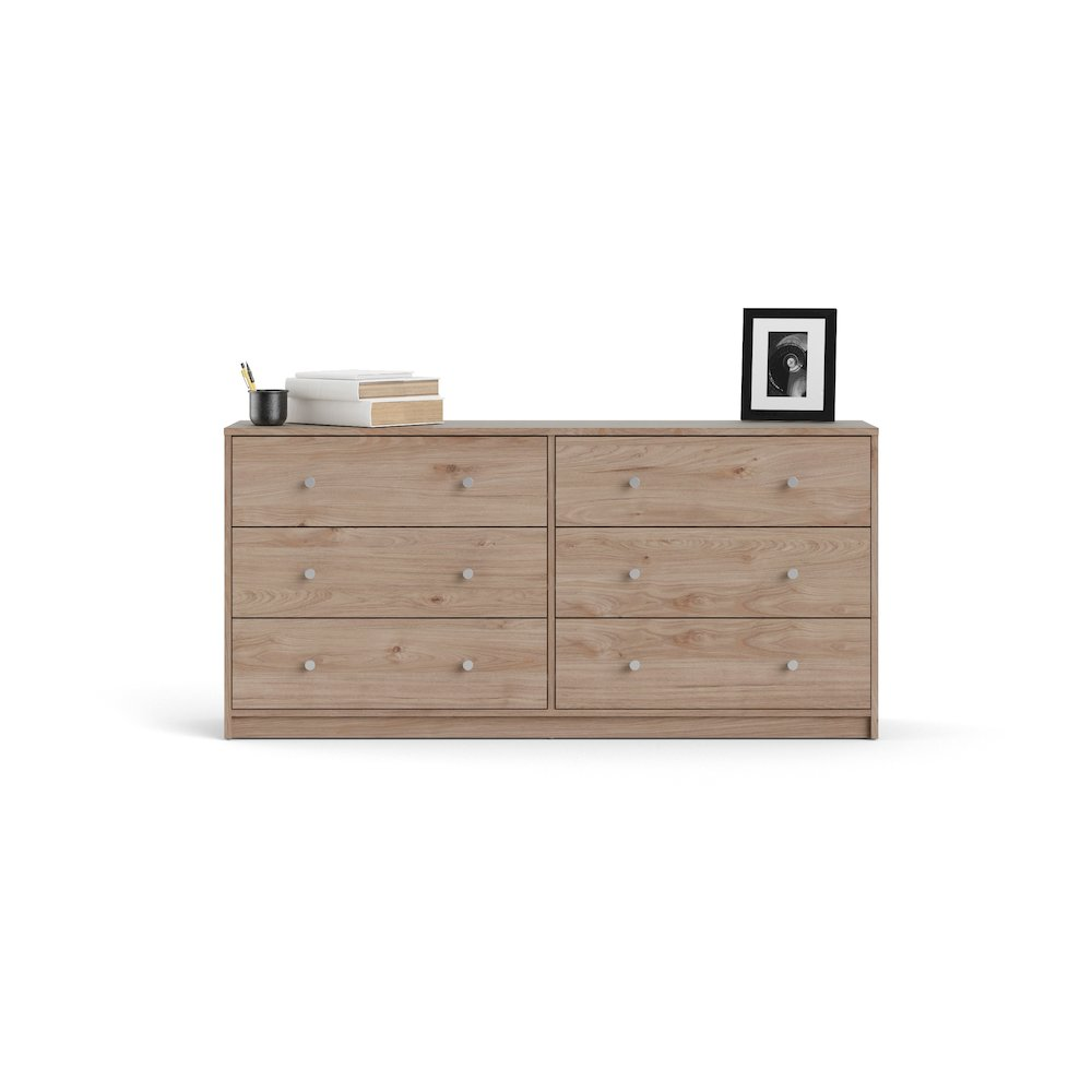 Portland 6 Drawer Double Dresser, Jackson Hickory