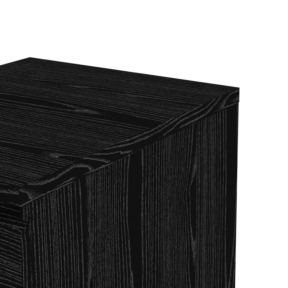 Scottsdale 2 Drawer Nightstand - Black Wood Grain