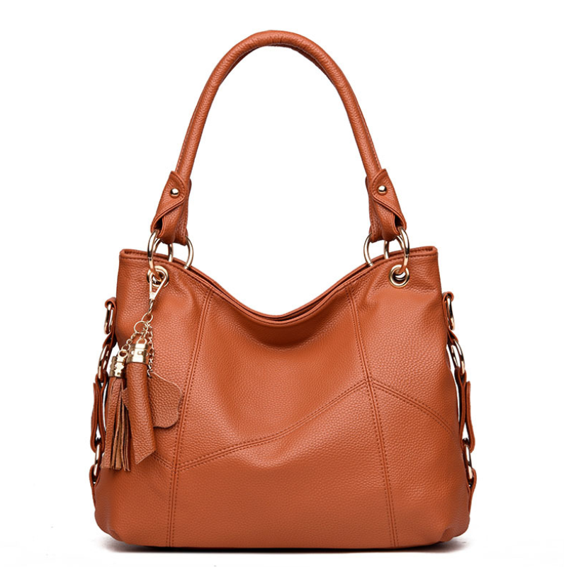 PU Leather Tassel Soft Leather Shoulder Bag