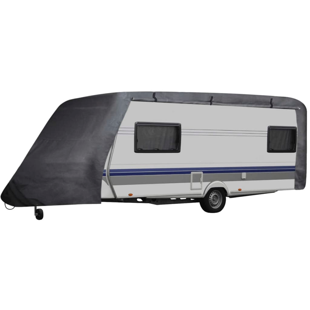 vidaXL Caravan Cover Gray L