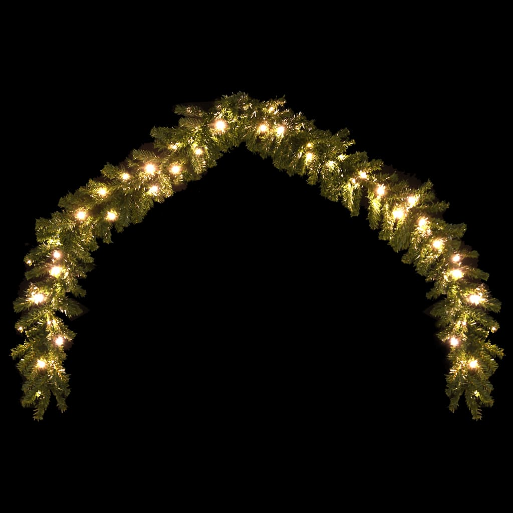 Christmas Garland with LED Lights 65.6'