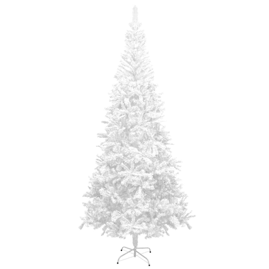 vidaXL Artificial Christmas Tree L 8 ft White