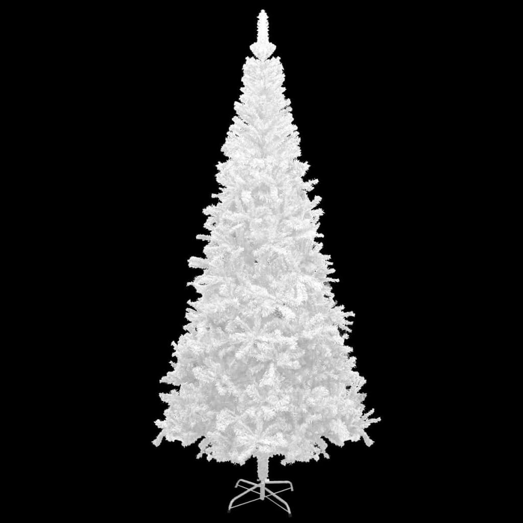 vidaXL Artificial Christmas Tree L 8 ft White