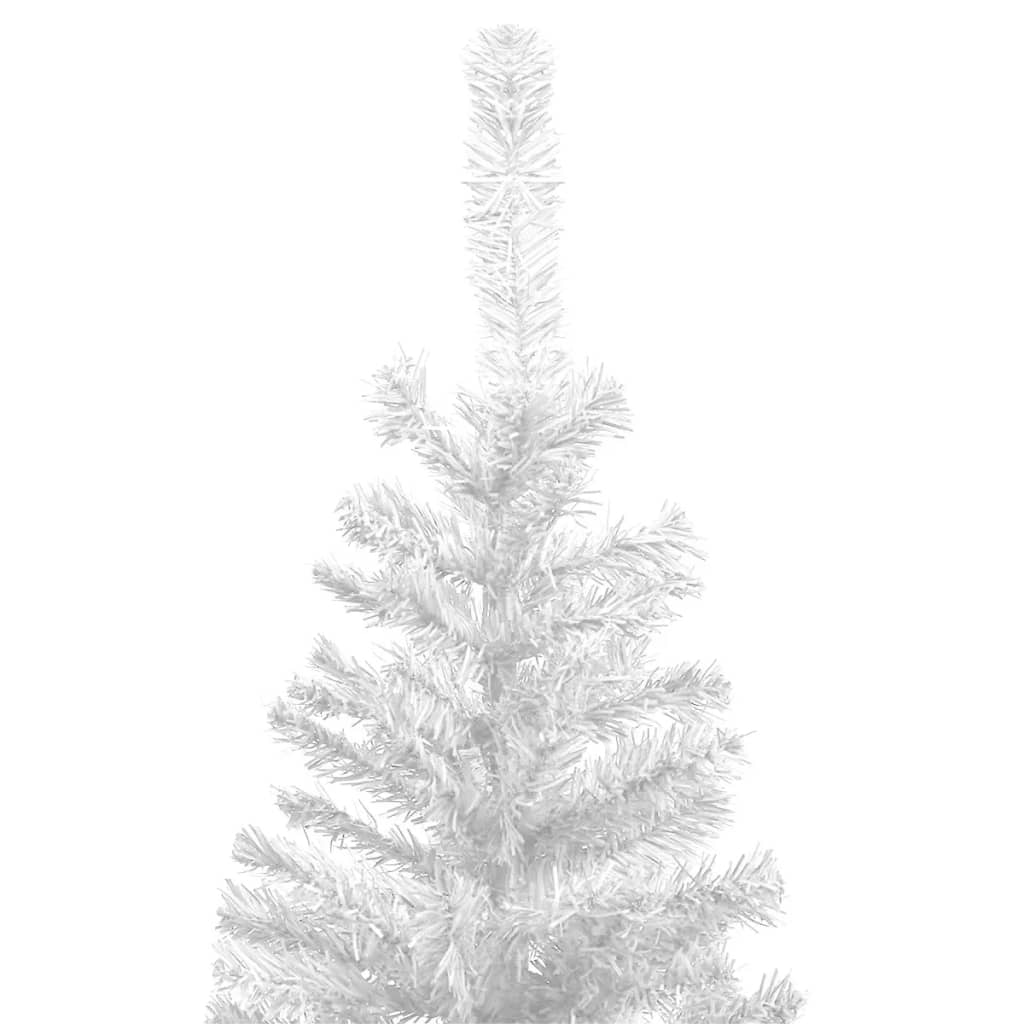 vidaXL Artificial Christmas Tree L 8 ft White