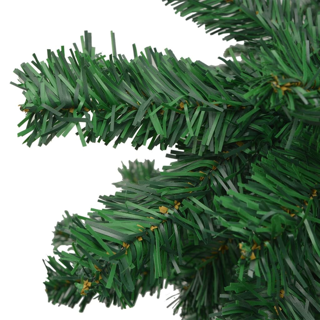 vidaXL Artificial Christmas Tree L 8 ft Green