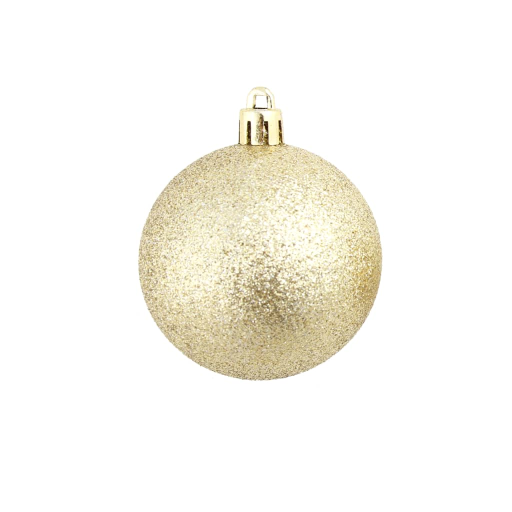 100 Piece Christmas Ball Set 1.2"/1.6"/2.4" Gold