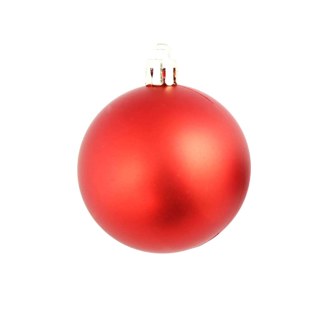 100 Piece Christmas Ball Set 1.2"/1.6"/2.4" Red