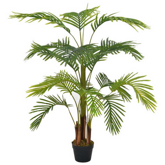 vidaXL Artificial Plant Palm with Pot Green 47.2"