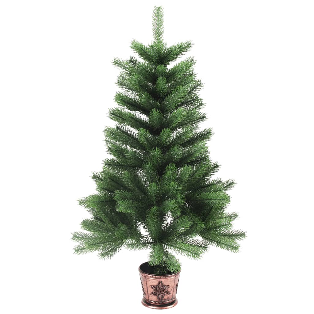 vidaXL Artificial Christmas Tree Lifelike Needles 3 ft Green