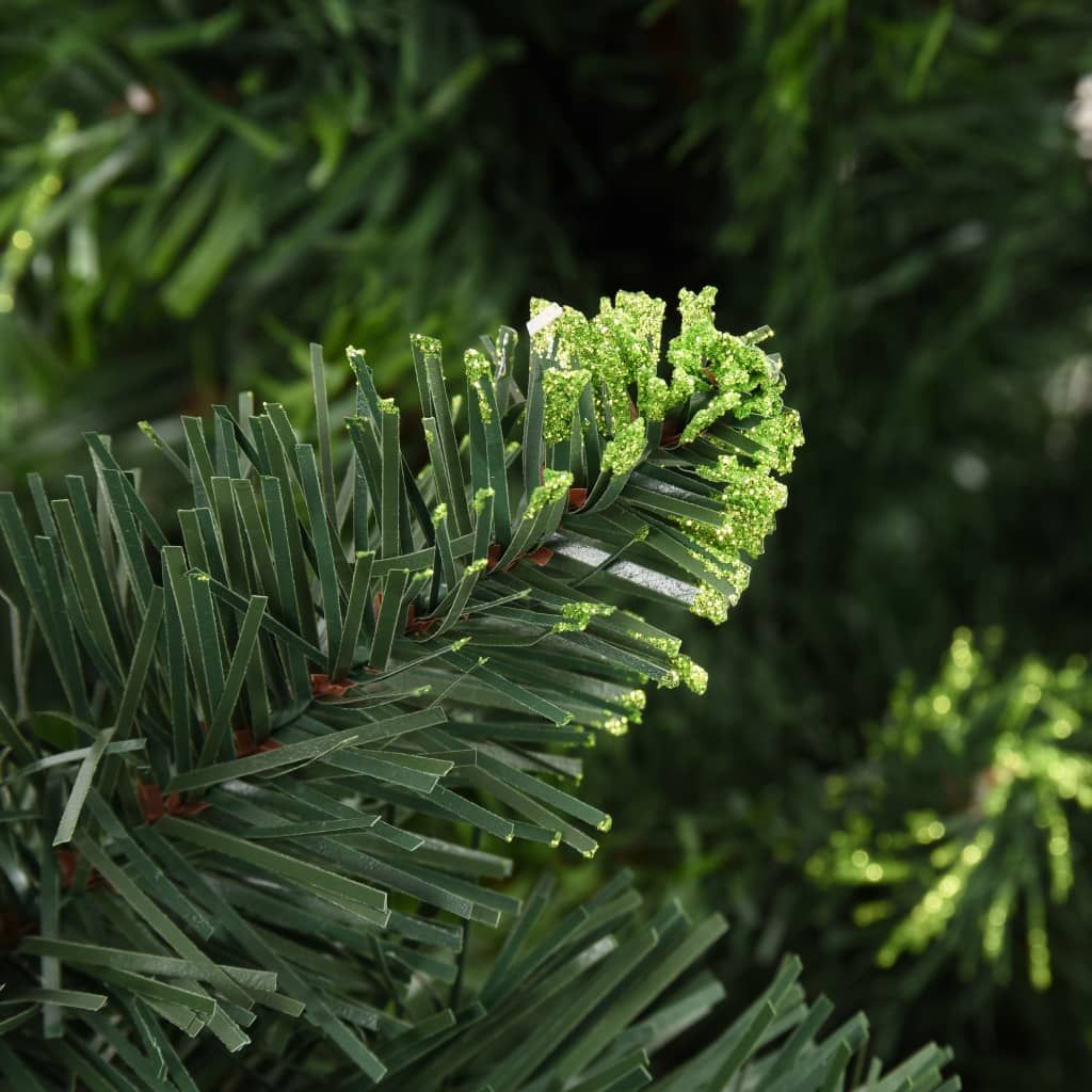 Artificial Christmas Tree with Pine Cones Green 7 ft