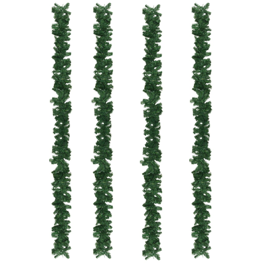 Christmas Garlands 4 pcs Green 106.3" PVC