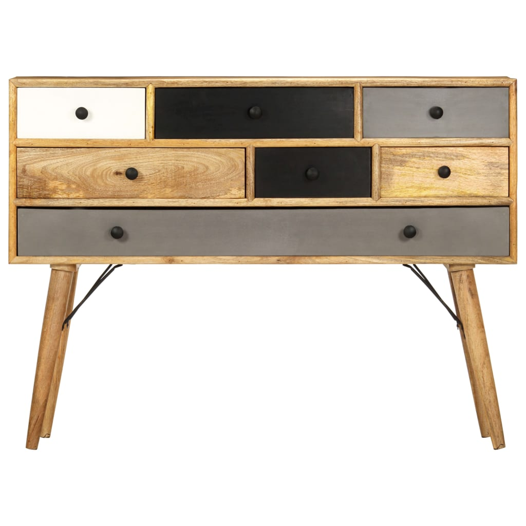 vidaXL Sideboard 43.3"x11.8"x32.3" Solid Mango Wood