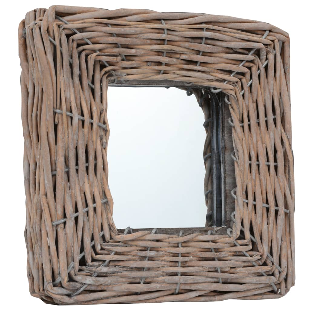 vidaXL Mirrors 3 pcs 5.9"x5.9" Wicker