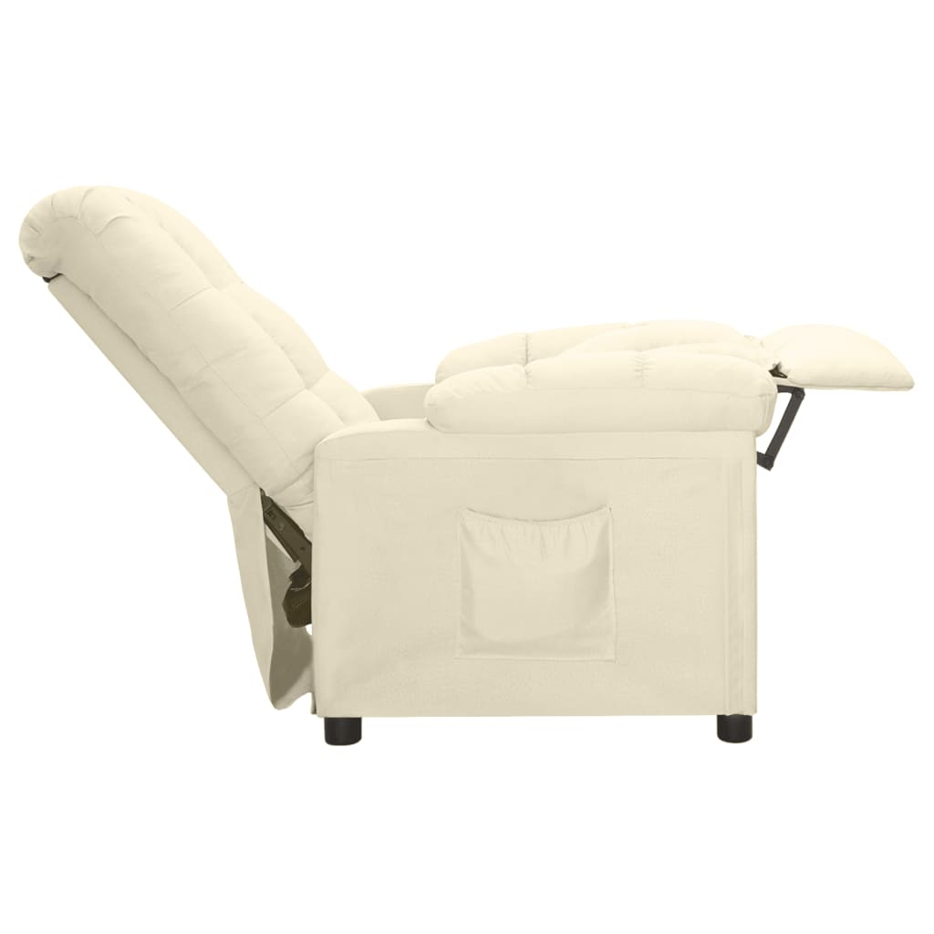 Recliner Cream Fabric