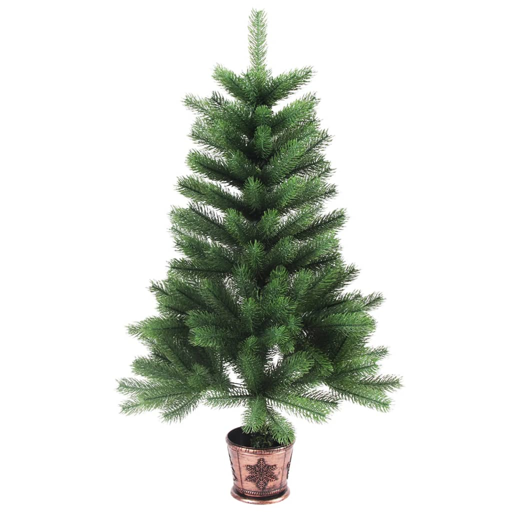 vidaXL Artificial Pre-lit Christmas Tree 25.6" Green