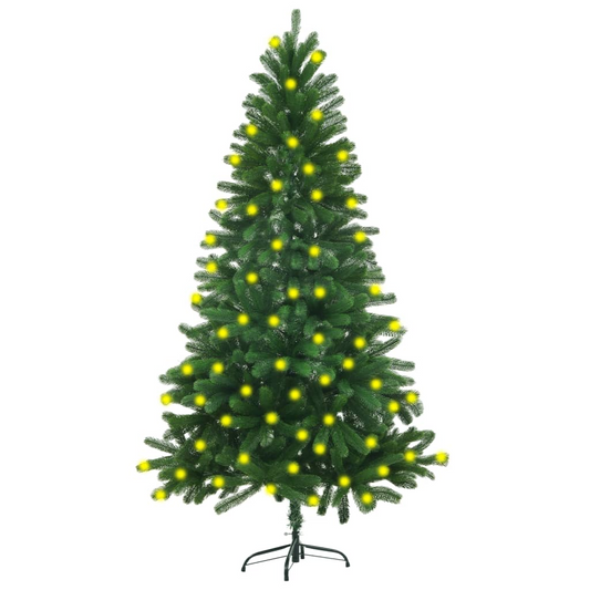 vidaXL Artificial Pre-lit Christmas Tree 59.1" Green