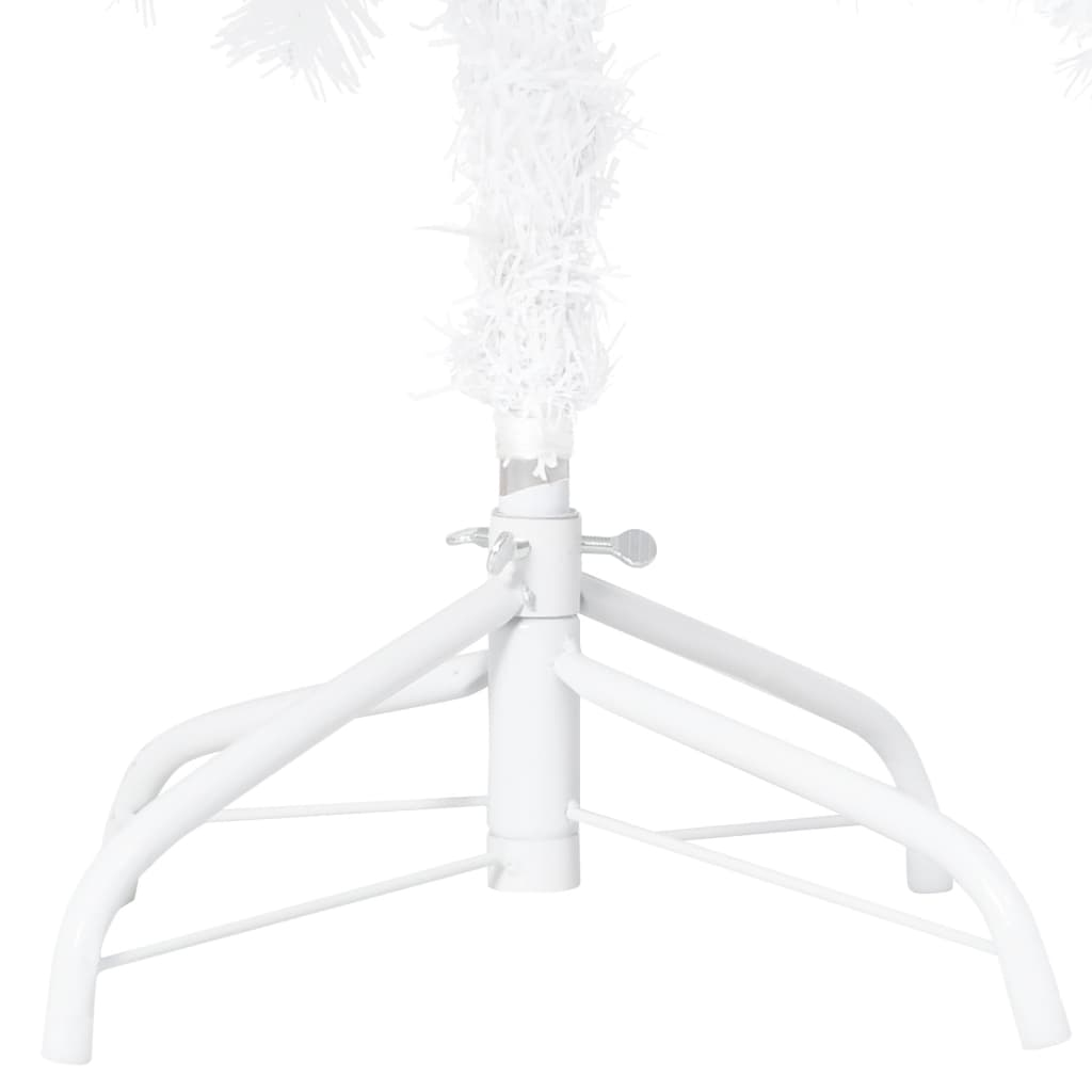 Artificial Pre-lit Christmas Tree with Thick Branches White 59.1"