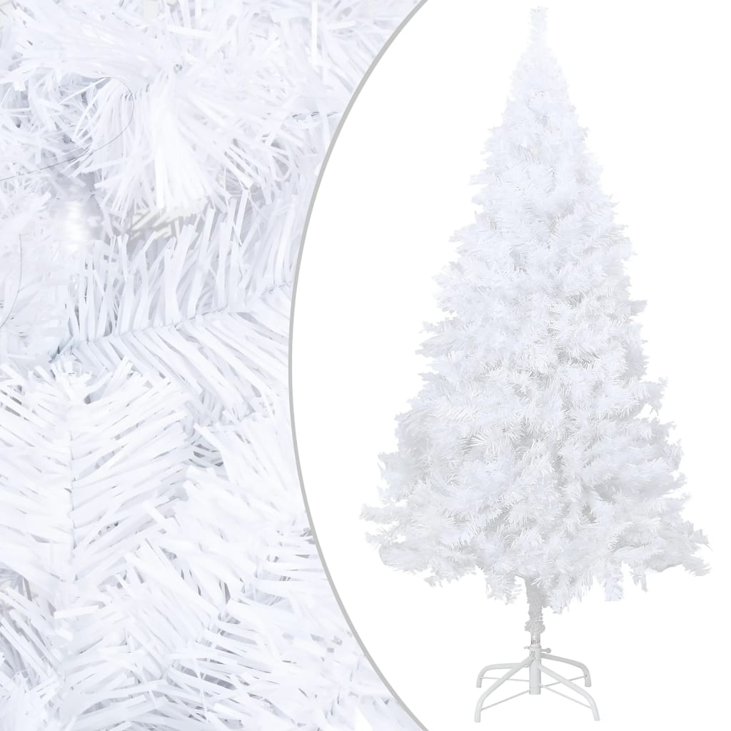 Artificial Pre-lit Christmas Tree with Thick Branches White 47.2"