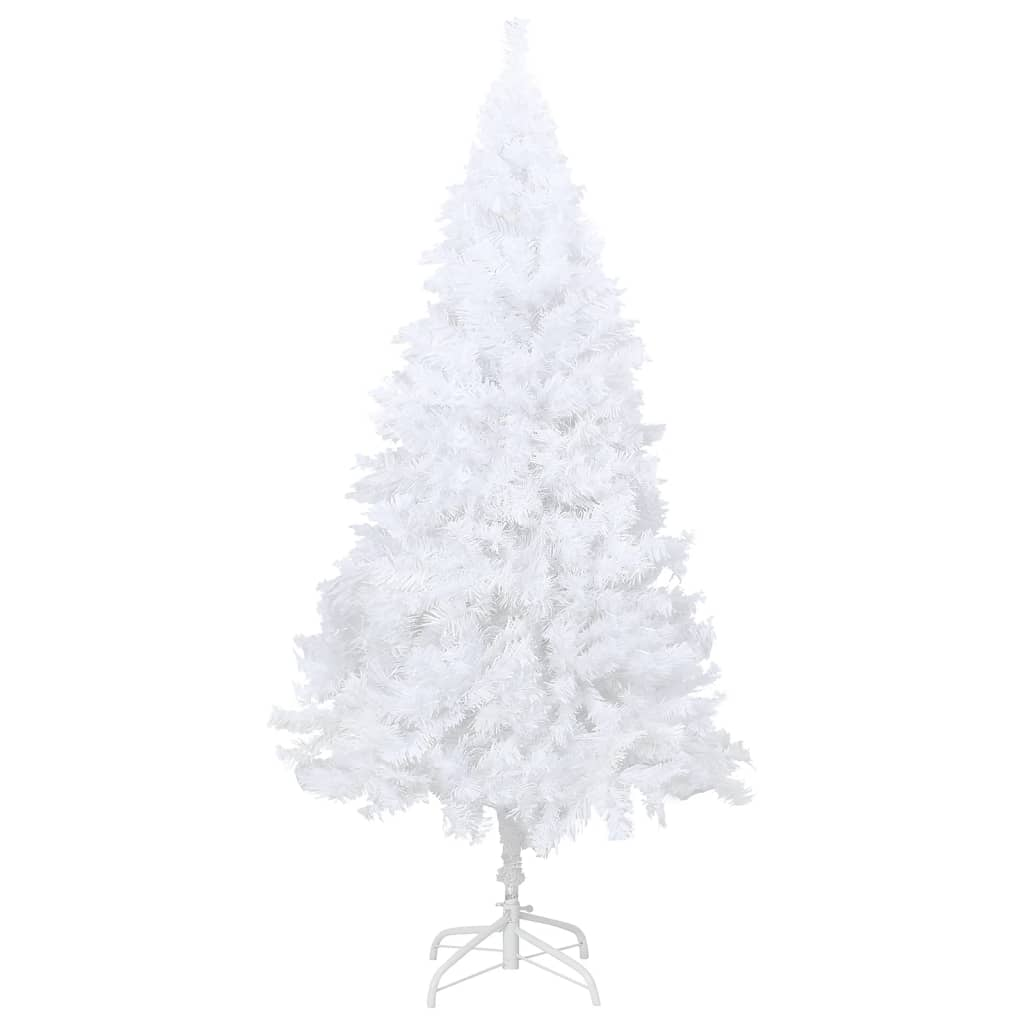 Artificial Pre-lit Christmas Tree with Thick Branches White 47.2"