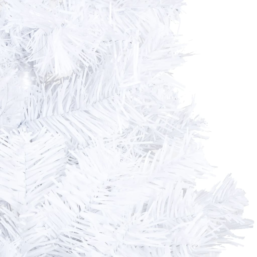 Artificial Pre-lit Christmas Tree with Thick Branches White 47.2"