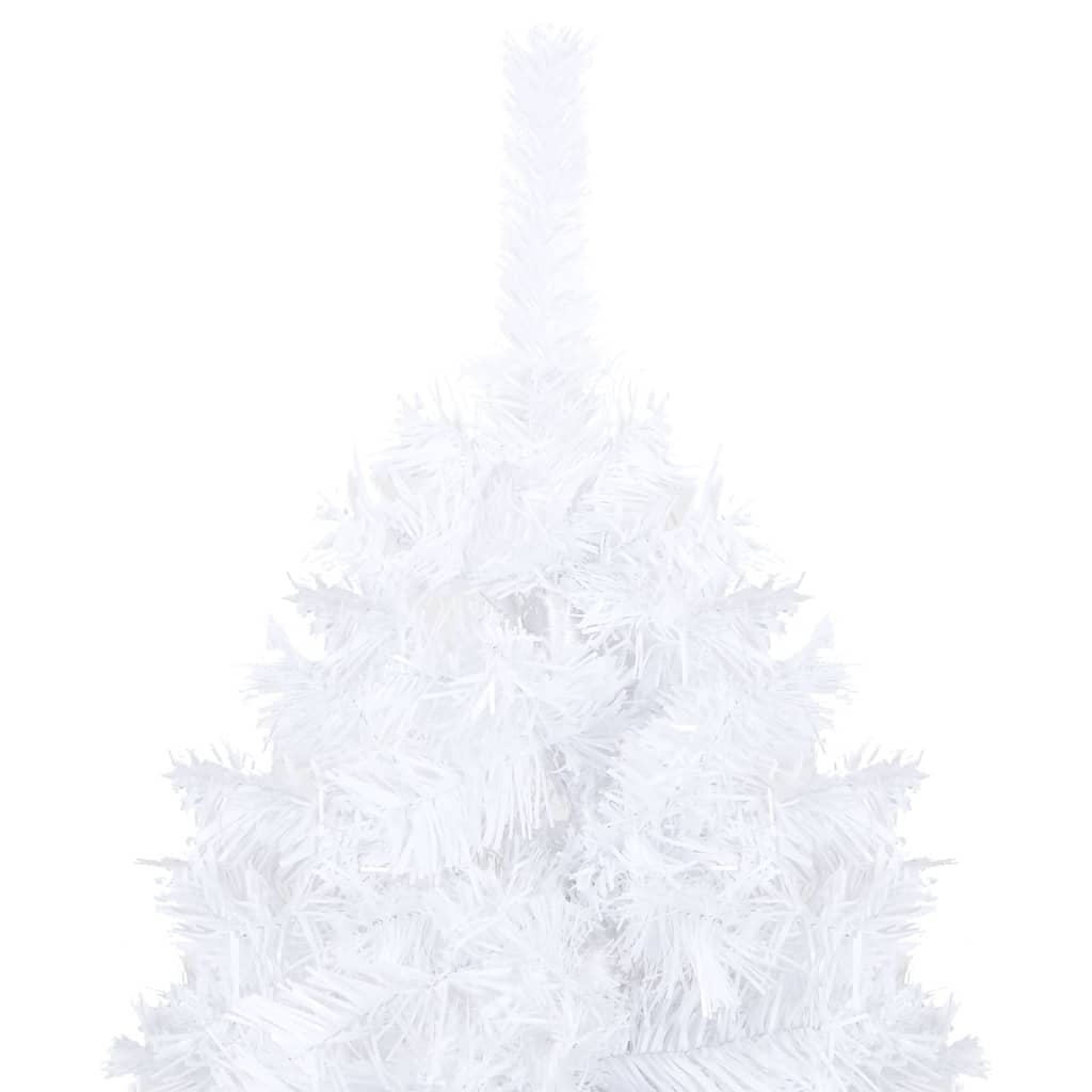 Artificial Pre-lit Christmas Tree with Thick Branches White 47.2"