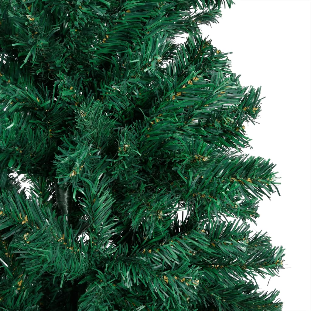 Artificial Pre-lit Christmas Tree with Thick Branches Green 82.7"